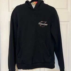 TALENTLESS Black Heart Graphic Hoodie